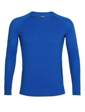 Lazurite Men's Icebreaker BodyfitZone™ Merino 150 Zone Long Sleeve Crewe Thermal Top Base Layers | USA 1362YXFU